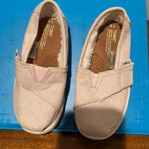 Kids Tom’s-pink sparkle